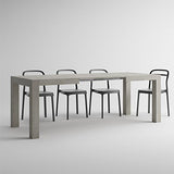MOBILI FIVER, Table Extensible Cuisine, Iacopo, Ciment, 140 x 90 x 77 cm, Mélaminé, Made in Italy
