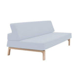 Softline Canapé lit Lazy Style scandinave en Tissu Bleu Celeste Couchage 134 * 200cm