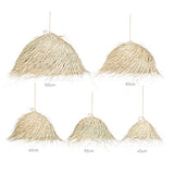 Suspension bohème en paille - Forme boule (L 60cm)