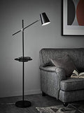 LINEAR-Lampadaire Liseuse avec tablette et port USB H144cm Noir Markslöjd