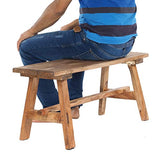DESIGN DELIGHTS Anzio 90 Banc en Bois recyclé Pliable 90 x 39 x 26 cm