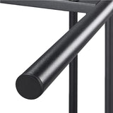 Yaheetech Lit Simple Double en Métal Assemblage Simple pour Petits Espaces Adultes 140x200cm Noir