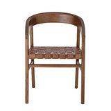 Bloomingville Chaise Design la Chaise Vitus de Couleur/en Bois Mindy - Cuir/Désigné