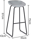 YLCJ Tabouret Haut pour Loisirs Chaise de décoration pour la Maison Chaise Table à Manger Tabouret Tea Shop Coffee Shop Chaise de réception avec pédale Taille 75cm (Taille: 75cm)