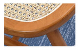 ZNMDOK Chaise de Salle à Manger en rotin en Bois Massif de Ferme Moderne, 2 chaises de Salle à Manger en rotin Naturel, Chaise à Dossier en rotin, Cool et Pas étouffante(50 * 56 * 80cm)