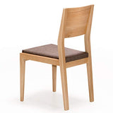Marque Amazon - Alkove - Hayes - Set de 2 chaises en bois massif avec siège tapissé, Chêne sauvage