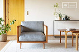 pib Fauteuil en Bois et cannage starheim - Bois Massif, Grand Confort d'assise, Association Facile, Finition Vernie | Un Fauteuil atypique au Magnifique cannage - Brun Noisette (L85 x H79 x P83 cm)
