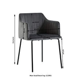 EMT CASA Lot de 2 Chaise scandinave, chaise de salle à manger en velours, pieds métalliques stables