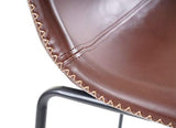 Mendler 2X Tabouret de Bar HWC-E54, Chaise de Bar/comptoir, Vintage - Similicuir Marron