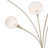 Qazqa sixties - Lampadaire Design - 5 lumière - H 1980 mm - Doré/Laiton - Design - Éclairage intérieur - Salon I Chambre