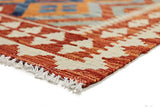 Nain Trading Kilim Tapis afghan oriental 195 x 144 cm Rouge tissé à la main Afghanistan