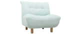 Miliboo Fauteuil scandinave Menthe à l'eau Yumi