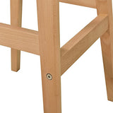[en.CASA] Comptoir de Bar Blanc avec Tabouret de Bar hêtre Table de Bar Table Haute