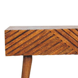 Artisan Furniture Table Console Chestnut Lille, Bois de Mangue, châtaigne, Taille Unique