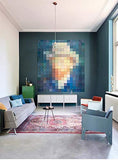 IXXI Graphic Van Gogh Petrol Pixel-Extra Large 224 x 252 cm