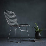 XINGPING-Furniture Chaise Creuse créative de Grillage, Chaise d'ordinateur Respirante de Fil d'acier, Chaise extérieure de Dossier, Chaise de Diamant de Diamant, Chaise dinante de Fer