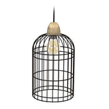 Tosel 17041 Suspension 1 Lumière, Acier/, E27, 40 W, Gris, 30 x 90 cm