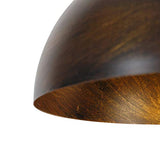 QAZQA magna licht88 - Suspension Rustique - 1 lumière - Ø 340 mm - Brun rouille - Industriel,Rustique - Éclairage intérieur - Salon I Chambre I Cuisine I Salle à manger