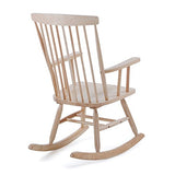 Kave Home - Fauteuil à Bascule Tenzo avec accoudoirs et Patins en Bois Massif de Caoutchouc