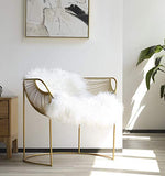 Buque Fauteuil de salle à manger en fil métallique Doré Édition limitée