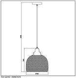 Lucide MESH - Suspension - Ø 28 cm - Noir