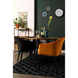 MATHI DESIGN Cosy - Chaise de Repas en Velours Orange