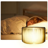 LED Bois Livre Lampes,Lampes décoratives,Petit lampe de chevet LED pliable en bois Blanc chaud en papier avec câble USB,Veilleuse Lumieres,Lampe de Lecture Pliante,Le cadeau parfait pour les femmes
