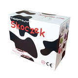 Tootiny Vache sauteuse, Jouet Gonflable en Caoutchouc de Haute qualité avec Pompe, pour Enfants à partir du 12 Mois de Vie,6 Couleurs Pastel (Black )