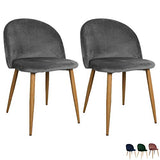 Nimara Lot de 2 Chaises en Velours au Design scandinave, Chaise de Salle à Manger et Chaise de Cuisine en Tissu, Chaise de Salle à Manger