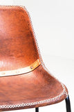 Kare Chaise Vintage en Cuir Marron