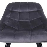 Lot de 2 fauteuils Danios Velours Gris