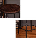 Tabourets De Bar Tabourets De Bar Cuisine - Tabouret De Bar Style Industriel RéTro avec Dossier Haut Et Tabourets De Bar-Vert