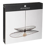 Suspension "Alara" noire - métal filaire D70 cm - Atmosphera créateur d'intérieur