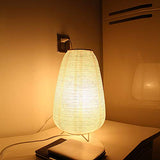 J.SUNUN Lampe de table, lampe de chevet de chambre à coucher de style japonais, petite lampe de table, lampe d’alimentation chaude, lampe créative, lampe de papier de riz, lumière ambiante douce