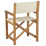vidaXL Chaises de metteur en scène Pliantes 2 pcs Bois de Teck Massif