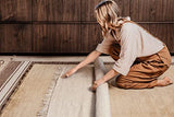 RugVista, Summer Kelim, Fait Main, Tapis, Tapis Kelim Moderne, Pile Moyenne, 160 x 230 cm, Rectangle, Care & Fair, Laine, Couloir, Chambre, Cuisine, Salon, Beige Gris Clair