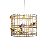 Lustre grande Suspension petite Volière diamètre 45cm