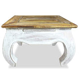 Tuduo Table latérale en Bois Massif de récupération 50 x 50 x 35 cm Design Unique, Moderne et élégante Table Console entrée