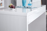 DuNord Bureau Design Blanc Brillant 120 cm