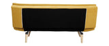 Miliboo Canapé Convertible scandinave 3 Places Jaune Moutarde Senso