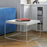 HAY Table d'appoint, Acier, Blanc, 60 cm