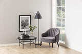 AC Design Furniture Henry Table Basse, Verre, Gris, 80 x H: 40 cm