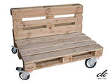 clc Canapé à roulettes en Palettes Pliant Deux Places Made in Italy EPAL Eco - Bois Non Verni