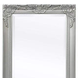 Tidyard Miroir Mural Magnifique pour Salle de Bain/Dressing Style Baroque Argenté 100 X 50 cm