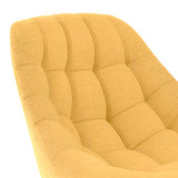 Lot de 2 fauteuils Danios Tissu Jaune