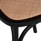 Chaise Isak - hêtre - Noir - Atmosphera créateur d'intérieur