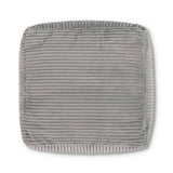 Icon Pouf en Velours Côtelé Theo, Tabouret Pouf de Salon, Repose-Pieds Gros