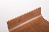 Tabouret de Bar WOOD, Réglable en Hauteur avec Repose-pied, Assise en Bois, Hauteur Assise 57-78 cm, Chaise Bar Pivotante sur 360°, Pièt, Couleur:noyer