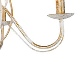Qazqa Lustre | Chandelier Classique Rustique - Giuseppe Hl Lampe Blanc Crème - E14 - Convient pour LED - 5 x 40 Watt
