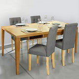 IDMarket - Lot de 4 chaises Polga capitonnées Grises pour Salle à Manger